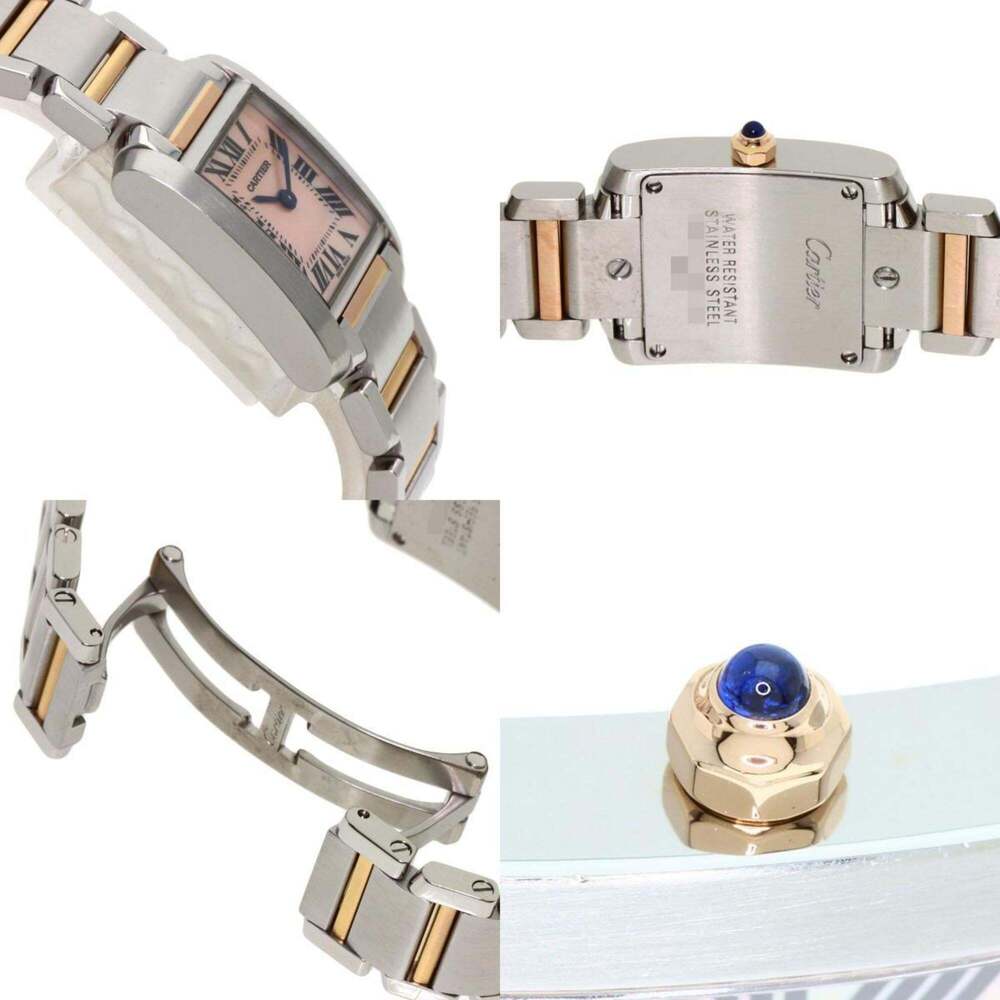 Cartier W51027Q4 Tank Francaise SM Watch Stainless Steel SSxK18PG Ladies CARTIER - Picture 6 of 11